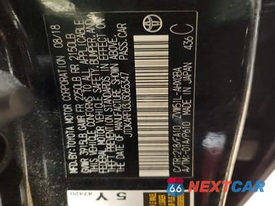 Zdjęcie 13 z 13 samochodu: 2018 TOYOTA PRIUS THREE VIN:JTDKARFU3J3065347 - miniatura