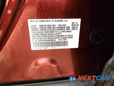 Zdjęcie 13 z 13 samochodu: 2019 HONDA PILOT EXL VIN:5FNYF6H5XKB093943 - miniatura