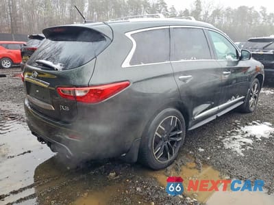 Trzecie zdjęcie samochodu z tyłu: 2013 INFINITI JX35 BASE VIN:5N1AL0MMXDC324517 - miniatura