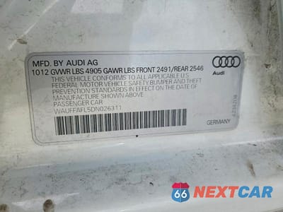Zdjęcie 13 z 13 samochodu: 2013 AUDI A4 PREMIUM PLUS VIN:WAUFFAFL5DN026311 - miniatura