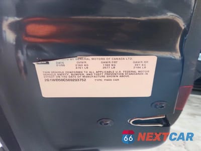 Zdjęcie 13 z 13 samochodu: 2006 CHEVROLET IMPALA SUPER SPORT VIN:2G1WD58C569293752 - miniatura