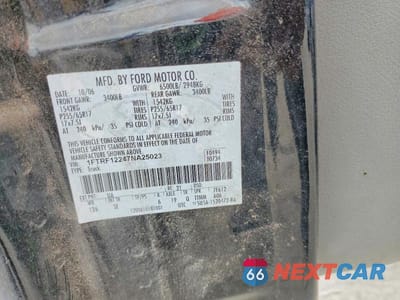 Zdjęcie 12 z 12 samochodu: 2007 FORD F150 VIN:1FTRF12247NA25023 - miniatura