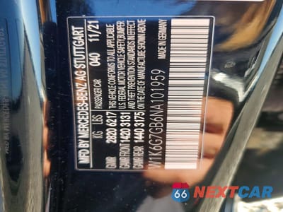 Zdjęcie 12 z 12 samochodu: 2022 MERCEDES-BENZ S 580 4MATIC VIN:W1K6G7GB6NA101959 - miniatura