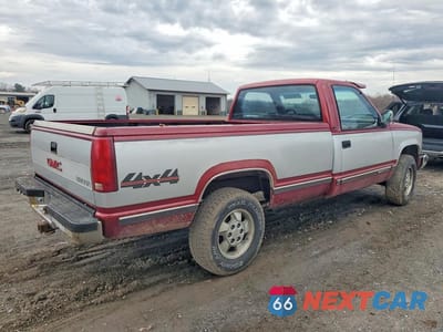 Trzecie zdjęcie samochodu z tyłu: 1990 GMC SIERRA K1500 VIN:1GTDK14K8LE540510 - miniatura