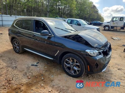 Czwarte zdjęcie samochodu z boku: 2022 BMW X3 SDRIVE30I VIN:WBX47DP0XNN172799 - miniatura