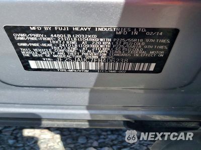 Zdjęcie 13 z 13 samochodu: 2015 SUBARU FORESTER 2.5I TOURING VIN:JF2SJAUC7FH406238 - miniatura