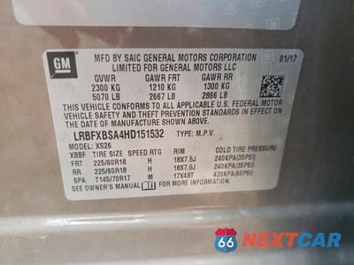 Zdjęcie 12 z 12 samochodu: 2017 BUICK ENVISION ESSENCE VIN:LRBFXBSA4HD151532 - miniatura
