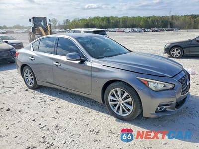 Czwarte zdjęcie samochodu z boku: 2015 INFINITI Q50 BASE VIN:JN1BV7AR7FM399946 - miniatura