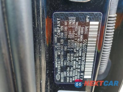 Zdjęcie 13 z 13 samochodu: 2024 HYUNDAI KONA SEL VIN:KM8HBCAB4RU107505 - miniatura