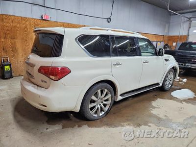 Trzecie zdjęcie samochodu z tyłu: 2014 INFINITI QX80 BASE VIN:JN8AZ2NE0E9064735 - miniatura