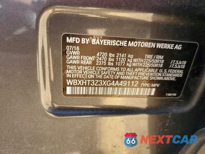 Zdjęcie 12 z 12 samochodu: 2016 BMW X1 XDRIVE28I VIN:WBXHT3Z3XG4A49112 - miniatura