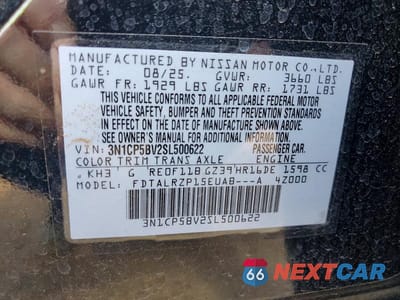 Zdjęcie 12 z 12 samochodu: 2025 NISSAN KICKS PLAY S VIN:3N1CP5BV2SL500622 - miniatura