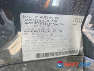 Zdjęcie 12 z 12 samochodu: 2021 AUDI A4 ALLROAD PRESTIGE VIN:WA19ABF46MA064161 - miniatura