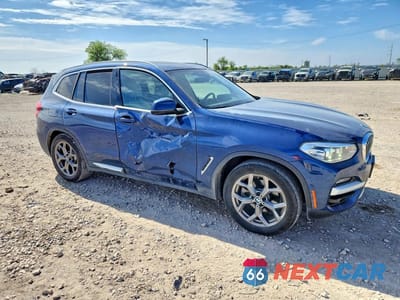 Czwarte zdjęcie samochodu z boku: 2020 BMW X3 SDRIVE30I VIN:5UXTY3C0XL9C47367 - miniatura