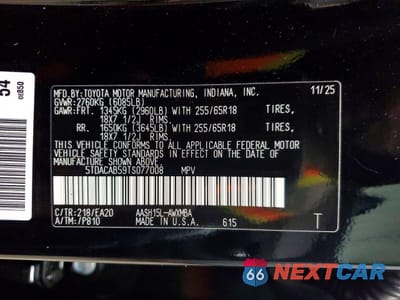 Zdjęcie 13 z 14 samochodu: 2026 TOYOTA GRAND HIGHLANDER HYBRID XLE VIN:5TDACAB59TS077008 - miniatura