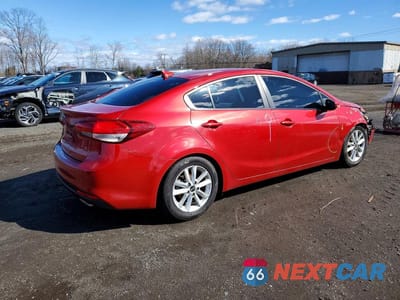 Trzecie zdjęcie samochodu z tyłu: 2017 KIA FORTE S VIN:3KPFL4A72HE028745 - miniatura