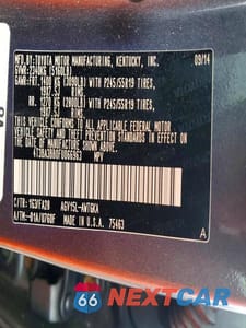 Zdjęcie 13 z 13 samochodu: 2015 TOYOTA VENZA LE VIN:4T3BA3BB0FU066963 - miniatura