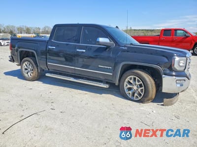 Czwarte zdjęcie samochodu z boku: 2018 GMC SIERRA K1500 SLT VIN:3GTU2NEC7JG176522 - miniatura