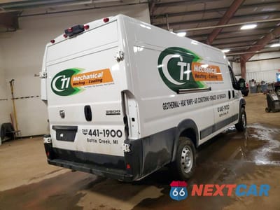 Trzecie zdjęcie samochodu z tyłu: 2023 RAM PROMASTER 3500 HIGH ROOF DELIVERY VAN VIN:3C6MRVJG5PE547497 - miniatura