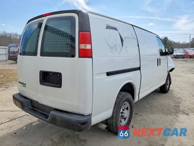 Trzecie zdjęcie samochodu z tyłu: 2014 CHEVROLET EXPRESS G2500 VIN:1GCWGFCA9E1192212 - miniatura