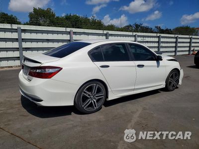 Trzecie zdjęcie samochodu z tyłu: 2017 HONDA ACCORD SPORT VIN:1HGCR2F52HA129205 - miniatura