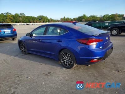 Drugie zdjęcie samochodu z przodu: 2020 HYUNDAI ELANTRA SPORT VIN:KMHD04LB5LU993610 - miniatura