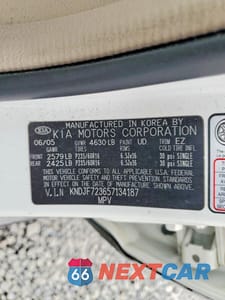 Zdjęcie 14 z 14 samochodu: 2005 KIA SPORTAGE LX VIN:KNDJF723657134187 - miniatura