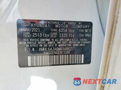 Zdjęcie 12 z 12 samochodu: 2021 HYUNDAI SONATA SEL VIN:KMHL64JA6MA148627 - miniatura