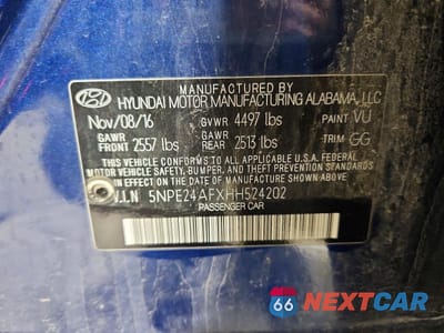 Zdjęcie 12 z 12 samochodu: 2017 HYUNDAI SONATA SE VIN:5NPE24AFXHH524202 - miniatura