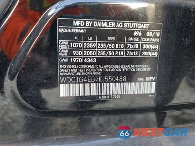 Zdjęcie 14 z 14 samochodu: 2019 MERCEDES-BENZ GLA 250 VIN:WDCTG4EB7KJ550488 - miniatura