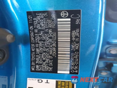 Zdjęcie 12 z 13 samochodu: 2022 TOYOTA PRIUS L ECO VIN:JTDKAMFU8N3162360 - miniatura