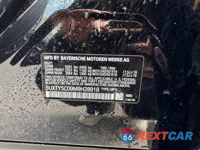 Zdjęcie 10 z 12 samochodu: 2021 BMW X3 XDRIVE30I VIN:5UXTY5C09M9H28918 - miniatura