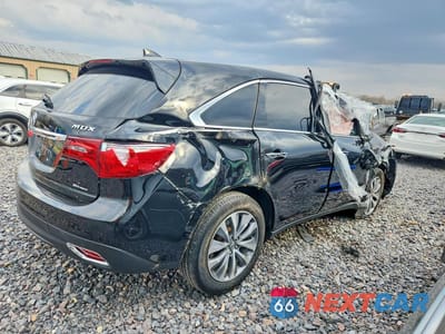 Trzecie zdjęcie samochodu z tyłu: 2016 ACURA MDX TECHNOLOGY VIN:5FRYD4H40GB008910 - miniatura