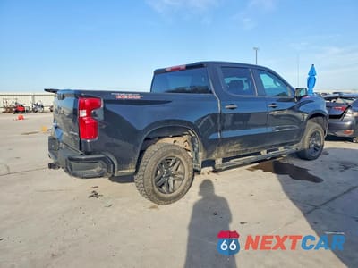 Trzecie zdjęcie samochodu z tyłu: 2022 CHEVROLET SILVERADO LTD K1500 TRAIL BOSS CUSTOM VIN:3GCPYCEL5NG206476 - miniatura