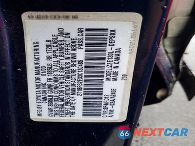 Zdjęcie 12 z 12 samochodu: 2003 TOYOTA COROLLA S VIN:2T1BR32E33C130485 - miniatura
