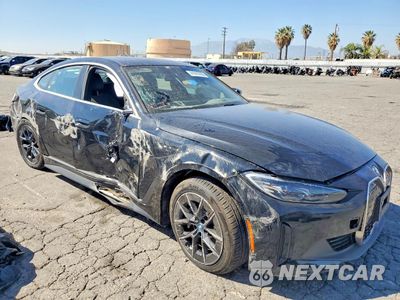 Czwarte zdjęcie samochodu z boku: 2024 BMW I4 XDRIVE 40 VIN:WBY83FB07RFR87361 - miniatura