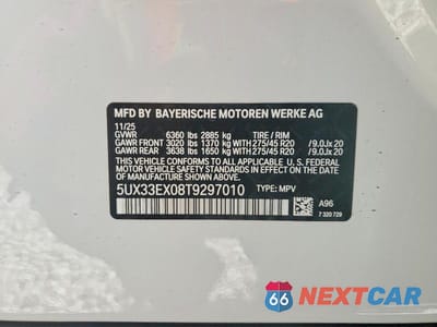 Zdjęcie 14 z 14 samochodu: 2026 BMW X6 XDRIVE40I VIN:5UX33EX08T9297010 - miniatura