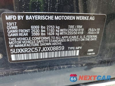 Zdjęcie 13 z 13 samochodu: 2018 BMW X5 SDRIVE35I VIN:5UXKR2C57J0X08859 - miniatura