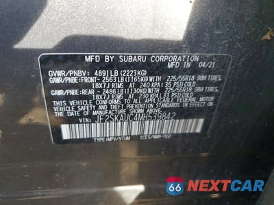 Zdjęcie 13 z 13 samochodu: 2021 SUBARU FORESTER LIMITED VIN:JF2SKAUC4MH539842 - miniatura