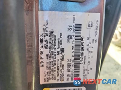 Zdjęcie 12 z 12 samochodu: 2013 FORD FUSION SE VIN:3FA6P0HR8DR299290 - miniatura