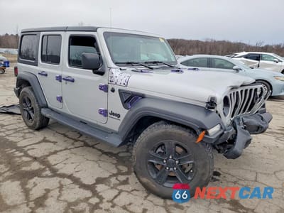 Czwarte zdjęcie samochodu z boku: 2023 JEEP WRANGLER SPORT VIN:1C4HJXDG1PW578003 - miniatura