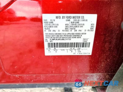 Zdjęcie 13 z 13 samochodu: 2018 LINCOLN MKX PREMIERE VIN:2LMPJ6JR3JBL31733 - miniatura
