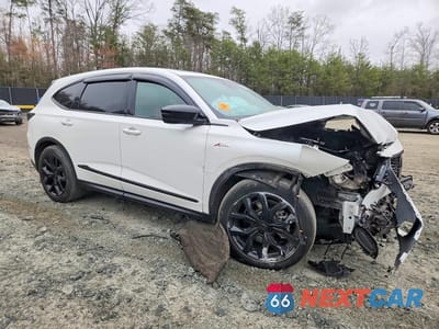 Czwarte zdjęcie samochodu z boku: 2022 ACURA MDX A-SPEC VIN:5J8YE1H09NL045928 - miniatura
