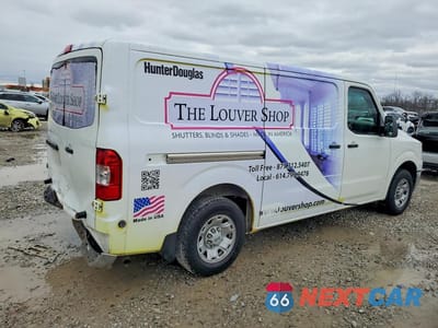 Trzecie zdjęcie samochodu z tyłu: 2013 NISSAN NV 2500 DELIVERY VAN VIN:1N6BF0KY4DN101395 - miniatura