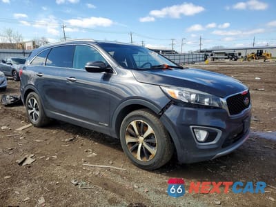 Czwarte zdjęcie samochodu z boku: 2017 KIA SORENTO EX V6 VIN:5XYPHDA51HG203607 - miniatura