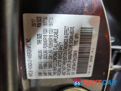 Zdjęcie 13 z 13 samochodu: 2017 ACURA RDX VIN:5J8TB4H73HL039418 - miniatura