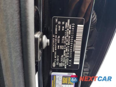 Zdjęcie 12 z 12 samochodu: 2013 KIA OPTIMA SX VIN:5XXGR4A60DG111490 - miniatura