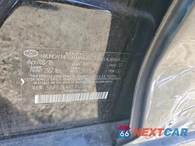 Zdjęcie 12 z 12 samochodu: 2018 HYUNDAI SONATA SE VIN:5NPE24AF5JH700787 - miniatura