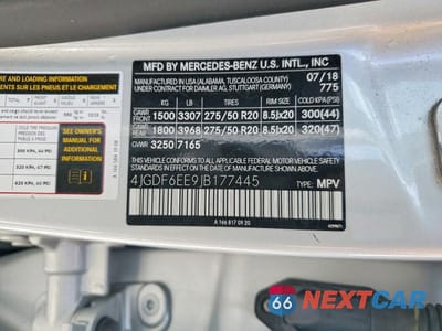 Zdjęcie 14 z 14 samochodu: 2018 MERCEDES-BENZ GLS 450 4MATIC VIN:4JGDF6EE9JB177445 - miniatura