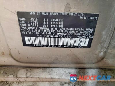 Zdjęcie 12 z 12 samochodu: 2015 SUBARU LEGACY 2.5I LIMITED VIN:4S3BNAN66F3072373 - miniatura